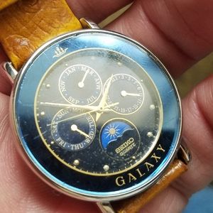 1992 Seiko Galaxy Moonphase Watch Rare